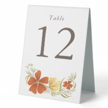 Orange & Marigold Bold Tischschild