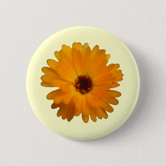 Orange Marigold Button (Vorderseite)