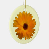 Orange Marigold Custom Geburtstag Keramikornament (Rechts)