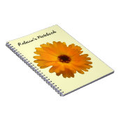 Orange Marigold Customizable Notebook Notizblock (Rechte Seite)
