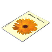 Orange Marigold Customizable Notebook Notizblock (Linke Seite)
