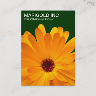 Orange Marigold - Dunkelgrün Visitenkarte
