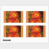 Orange Marigold Fall Morning Dew Sticker (Blatt)