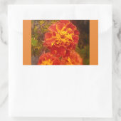 Orange Marigold Fall Morning Dew Sticker (Tasche)