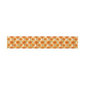 Orange marigold flowers pattern einladungsbanderole (Flach)