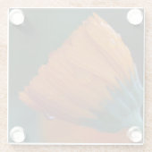 Orange Marigold Glasuntersetzer (Rückseite)