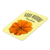 Orange Marigold Good Morning Sunshine Magnet (Linke Seite)