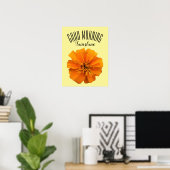 Orange Marigold Good Morning Sunshine Poster (Heimbüro)