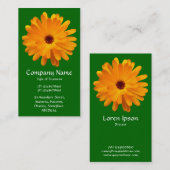 Orange Marigold - Grüne Grüne Visitenkarte (Vorne/Hinten)