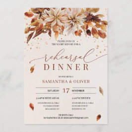 Orange Marigold HerbstBlume Boho Probe Einladung