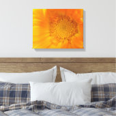 Orange Marigold Macro Canvas Print Leinwanddruck (Insitu (Schlafzimmer))