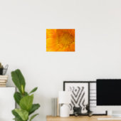Orange Marigold Macro Print Poster (Heimbüro)
