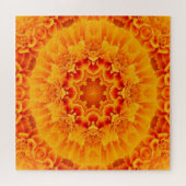 Orange Marigold Mandala Puzzle (Horizontal)