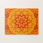 Orange Marigold Mandala Puzzle (Horizontal)