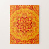 Orange Marigold Mandala Puzzle (Vertikal)