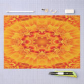 Orange Marigold Mandala Seidenpapier (Handwerk)