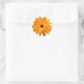 Orange Marigold Runder Aufkleber (Tasche)