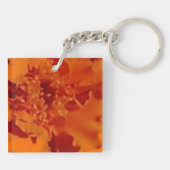 Orange Marigold Schlüsselanhänger (Rückseite)