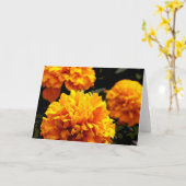 "Orange Marigolds"-Karte Karte (Gelbe Blume)