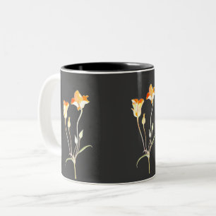 Orange Mariposa Tulip Zweifarbige Tasse