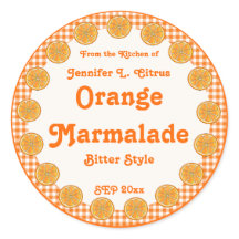 Orange Marmalade auf Gingham