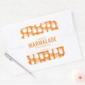 Orange-Marmalade-Aufkleber Quadratischer Aufkleber (Umschlag)