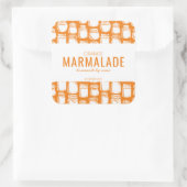 Orange-Marmalade-Aufkleber Quadratischer Aufkleber (Tasche)