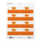 Orange Marmalade Canning Labels (Vorne)