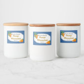 Orange Marmalade Canning Labels Lebensmitteletikett (Flaschen)