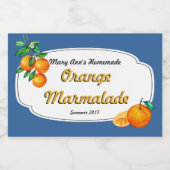 Orange Marmalade Canning Labels Lebensmitteletikett (Einzelnes Label)