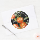 Orange Marmalade Product Business Label Runder Aufkleber (Umschlag)