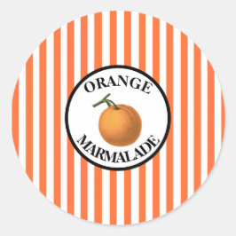 Orange Marmalade Runder Aufkleber