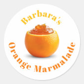 Orange Marmalade Runder Aufkleber (Vorderseite)