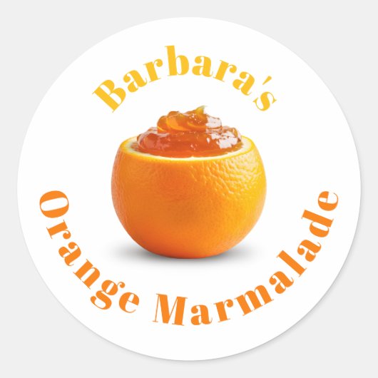 Orange Marmalade Runder Aufkleber (Vorderseite)