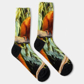 Orange Marmoset, Crew Socken (Rechts)
