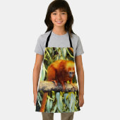 Orange Marmoset Monkey, Kinder Volldruckdrucke Sch Schürze (Insitu)