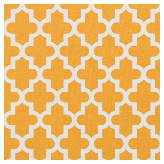 Orange marokkanische Print Stoff (Nahaufnahme)