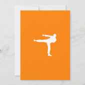 Orange Martial Arts Einladung (Rückseite)