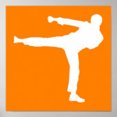 Orange Martial Arts Poster (Vorne)