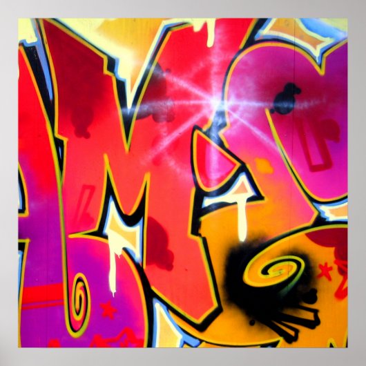 Orange Mash-Up Poster (Vorne)