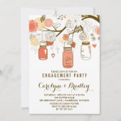 Orange Mason Jars | Einladung der Interessengruppe (Vorderseite)