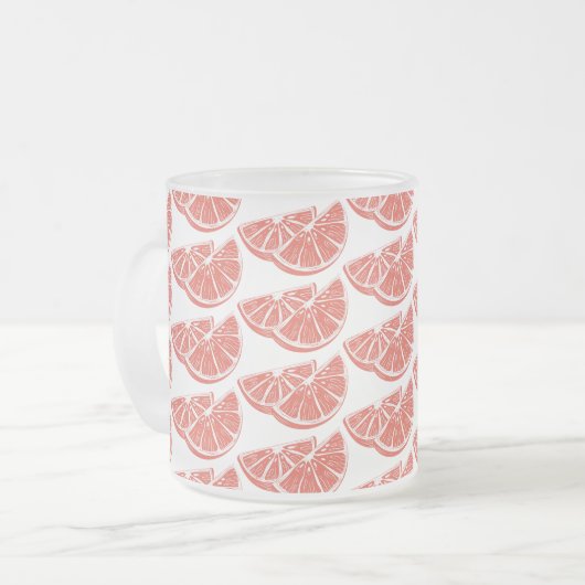 Orange Mattglastasse (Vorderseite Links)