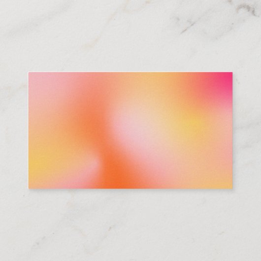 Orange Media Insert Business Card Visitenkarte (Rückseite)