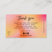 Orange Media Insert Business Card Visitenkarte (Vorderseite)