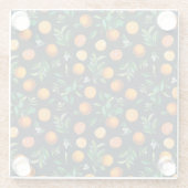 Orange Medley Fruit Untersetzer | Obst Untersetzer (Rückseite)