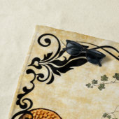 orange Meerjungfrau mit Grenze v1 Strandtuch (Beispiel)