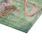 Orange Meerjungfrau-Schneidebrett Schneidebrett (Ecke)