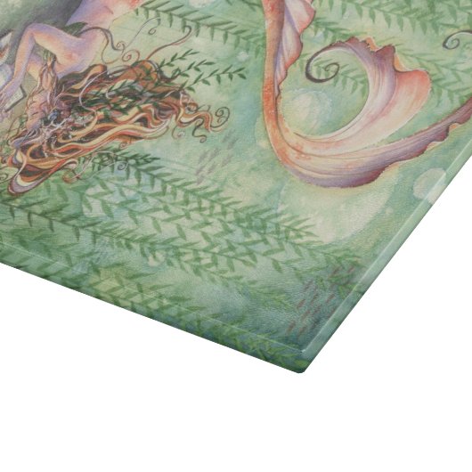 Orange Meerjungfrau-Schneidebrett Schneidebrett (Ecke)