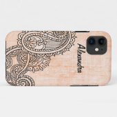 Orange Mehndi Motif BT iPhone 5 Fall Case-Mate iPhone Hülle (Rückseite (Horizontal))