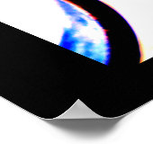 Orange Metal-Blume Poster (Ecke)